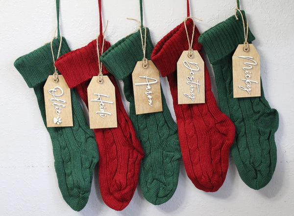 Personalized Stocking Tag with 3D Name