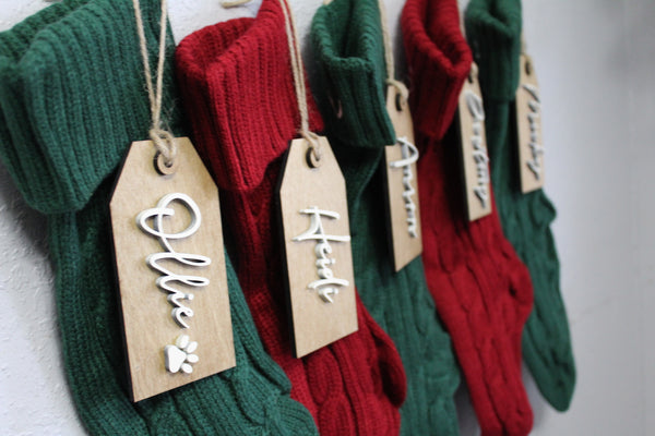 Personalized Stocking Tag with 3D Name