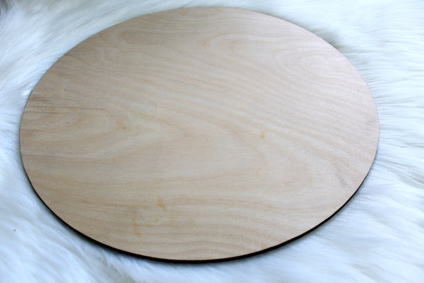 Unfinished 1/4 Birch Wood Circle