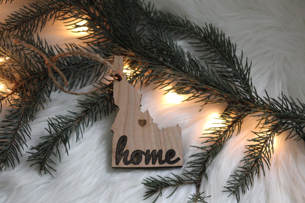 State Shaped Wooden 3D Home Ornament